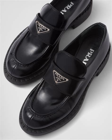 prada loafers womens leather